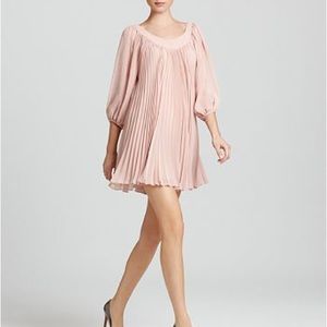 Erin by Erin Fetherston, pleated chiffon pink dress.  Offers welcome:)